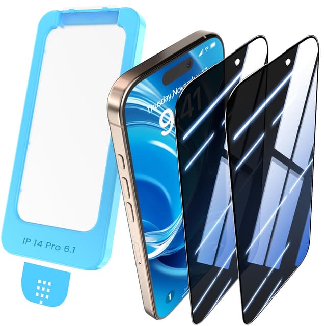 Premium iPhone 14 Pro Panzerglas Sichtschutzfolie 📱✨
