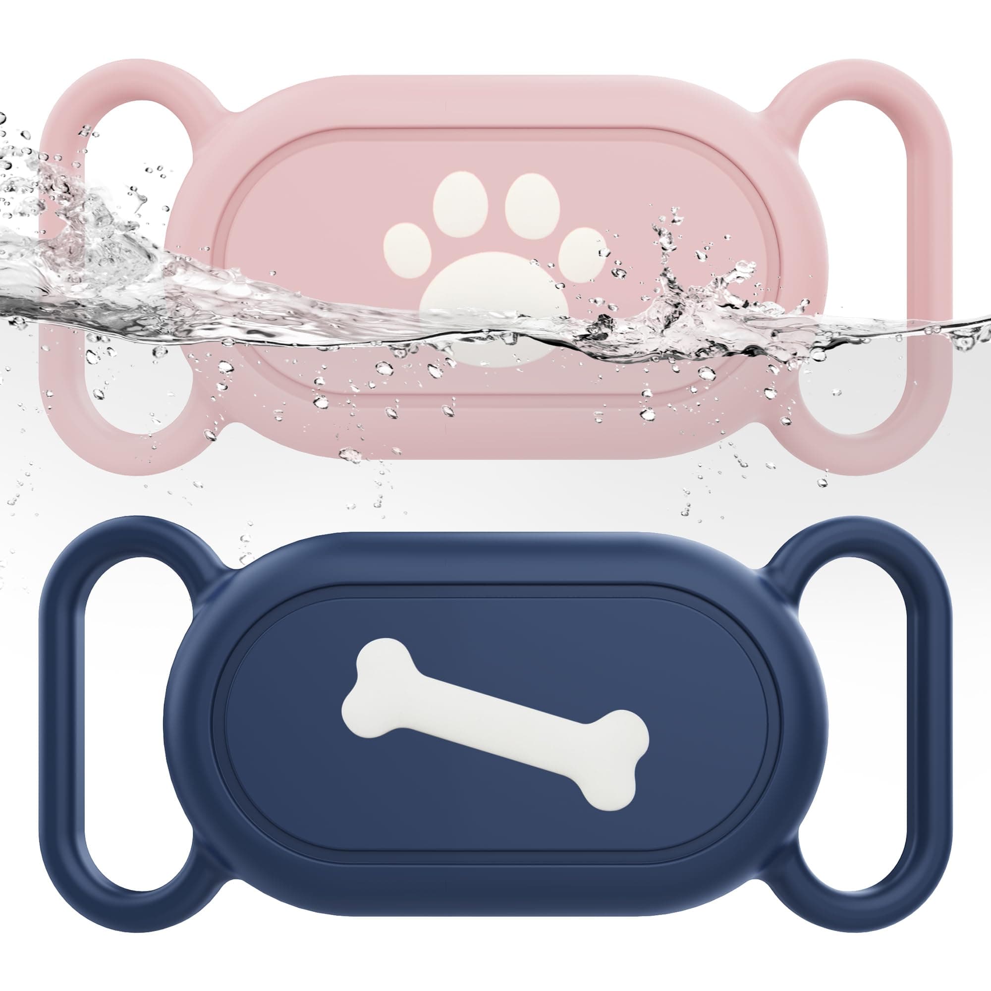 🐶🐱 SkyArmor Wasserdichte Silikon-Schutzhülle für Samsung Galaxy Smart Tag2, 2 Stück
