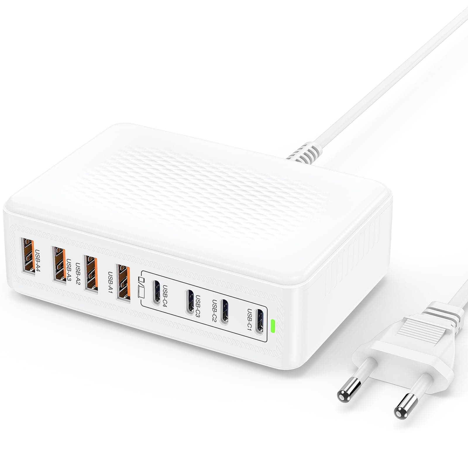 🔋 200W USB C Ladegerät: GaN 8-Port Schnellladegerät 65W Max