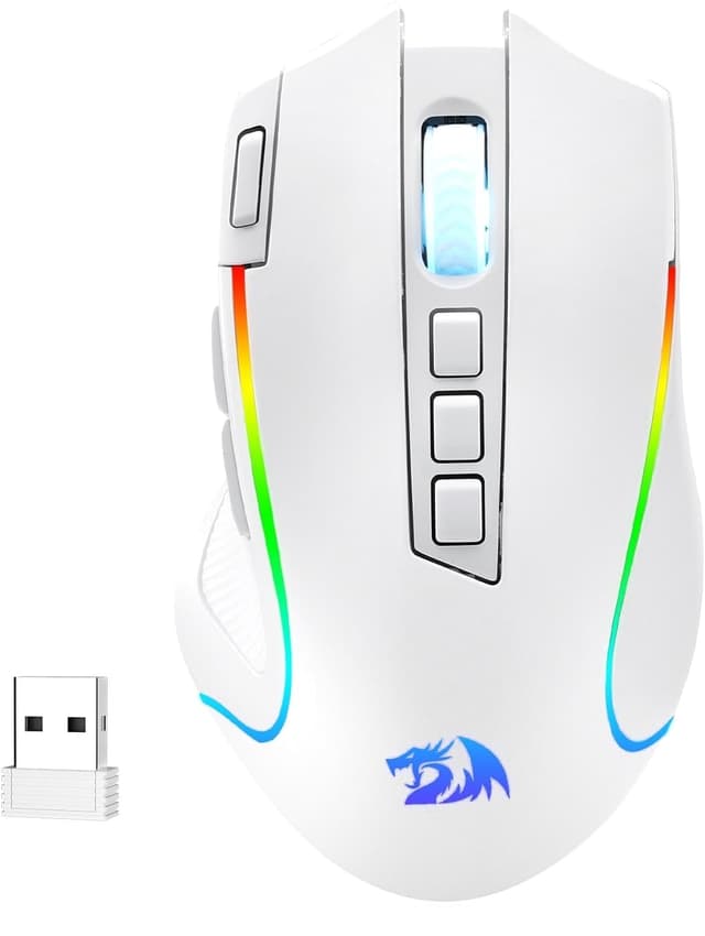 Redragon M612 PRO RGB Gaming Maus 8000 DPI - Weiß 3-Modi Weiß 😎🎮