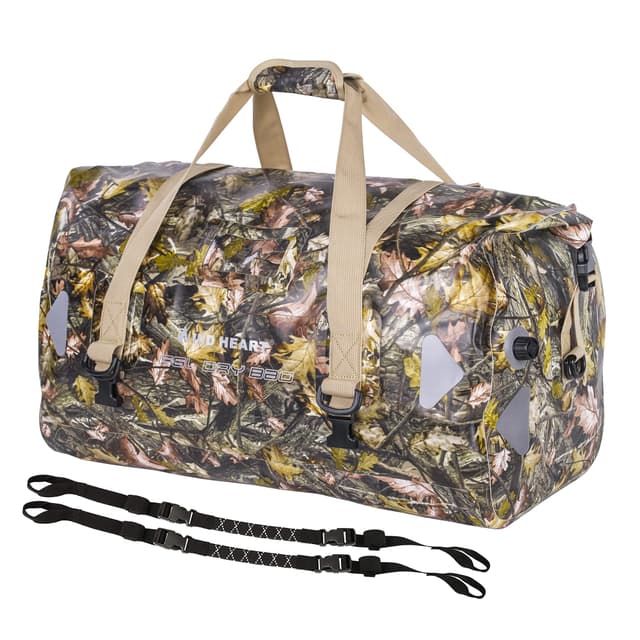 🌿🎒 WILD HEART wasserdichte Reisetasche PVC500D mit Seilriemen und Innentasche 40L 66L 100L Herbstblätter 100L 🌿🎒
