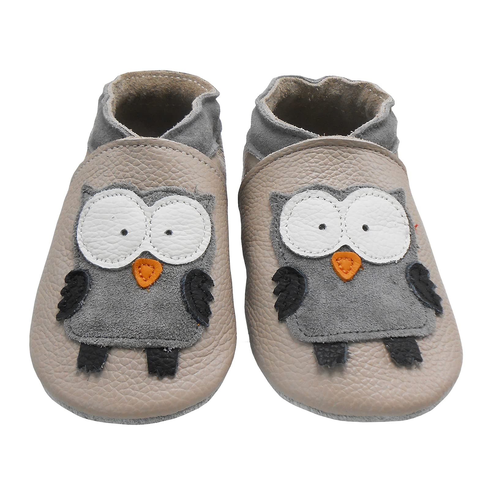 🦉 Bemesu Krabbelschuhe | Weiche Babylederschuhe 20/21 EU