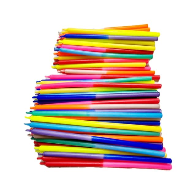 Buntes Kerzenset für jeden Anlass 🕯️🌈 - Glowybox Strandlichter Partykerzen