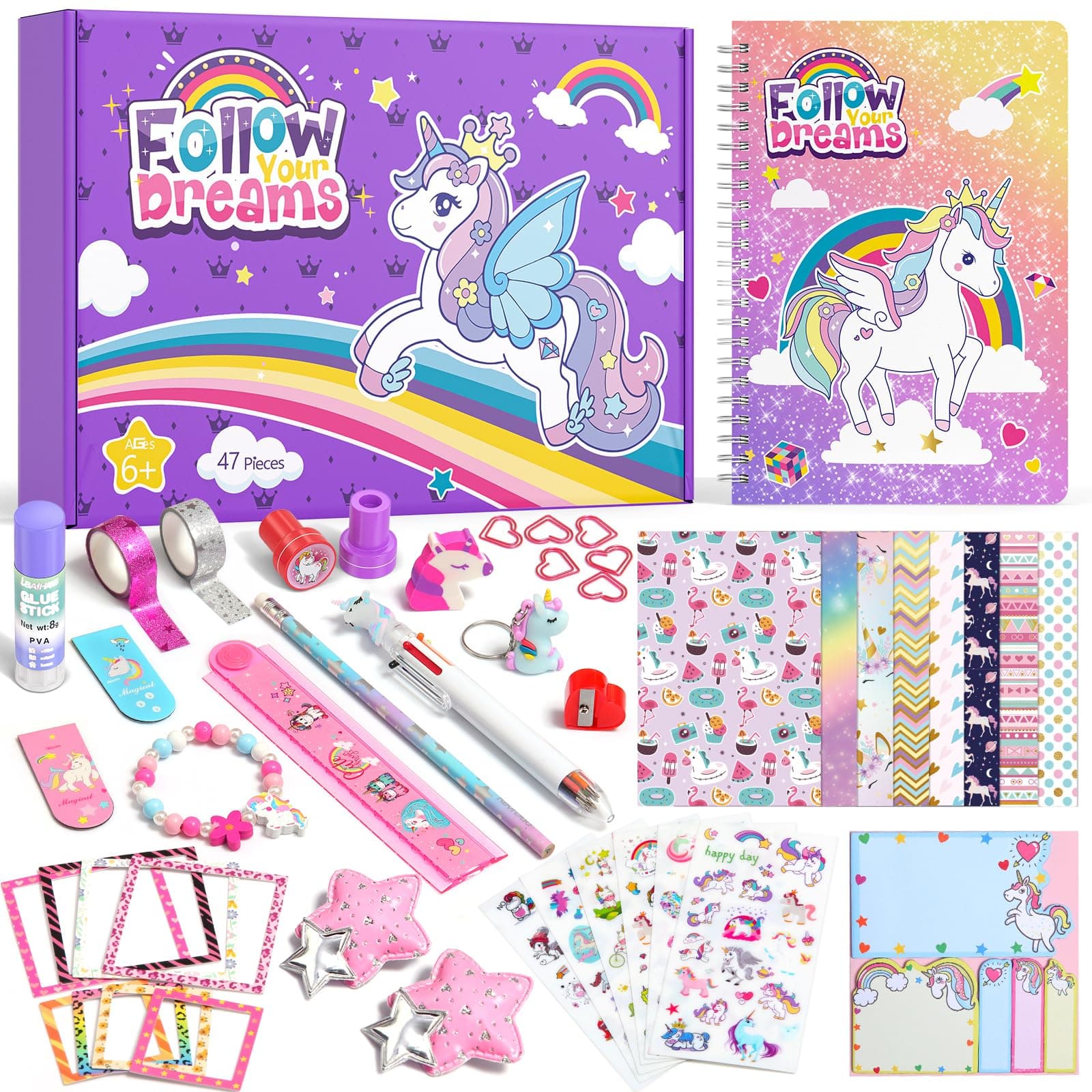 🦄 ADUSRIZ DIY Tagebuch Geschenkset für Mädchen 🌟