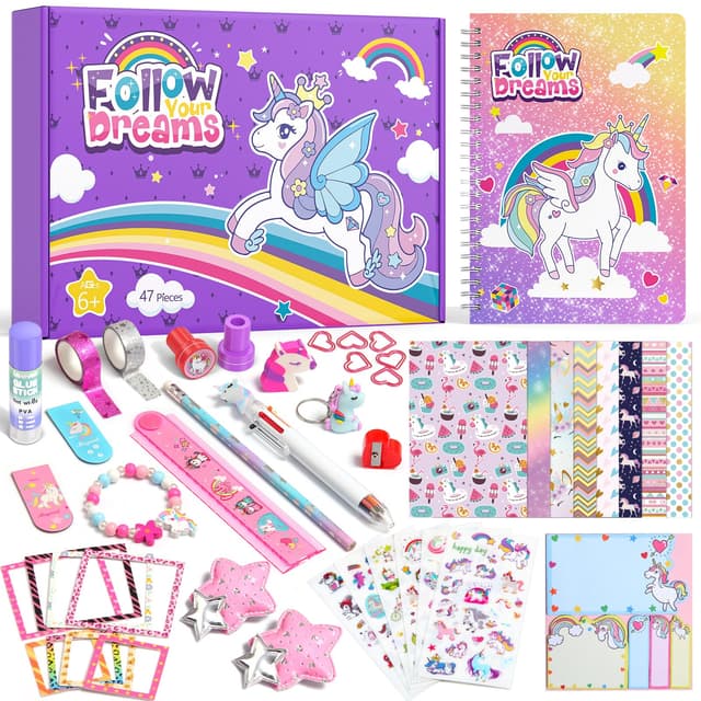 🦄 ADUSRIZ DIY Tagebuch Geschenkset für Mädchen 🌟