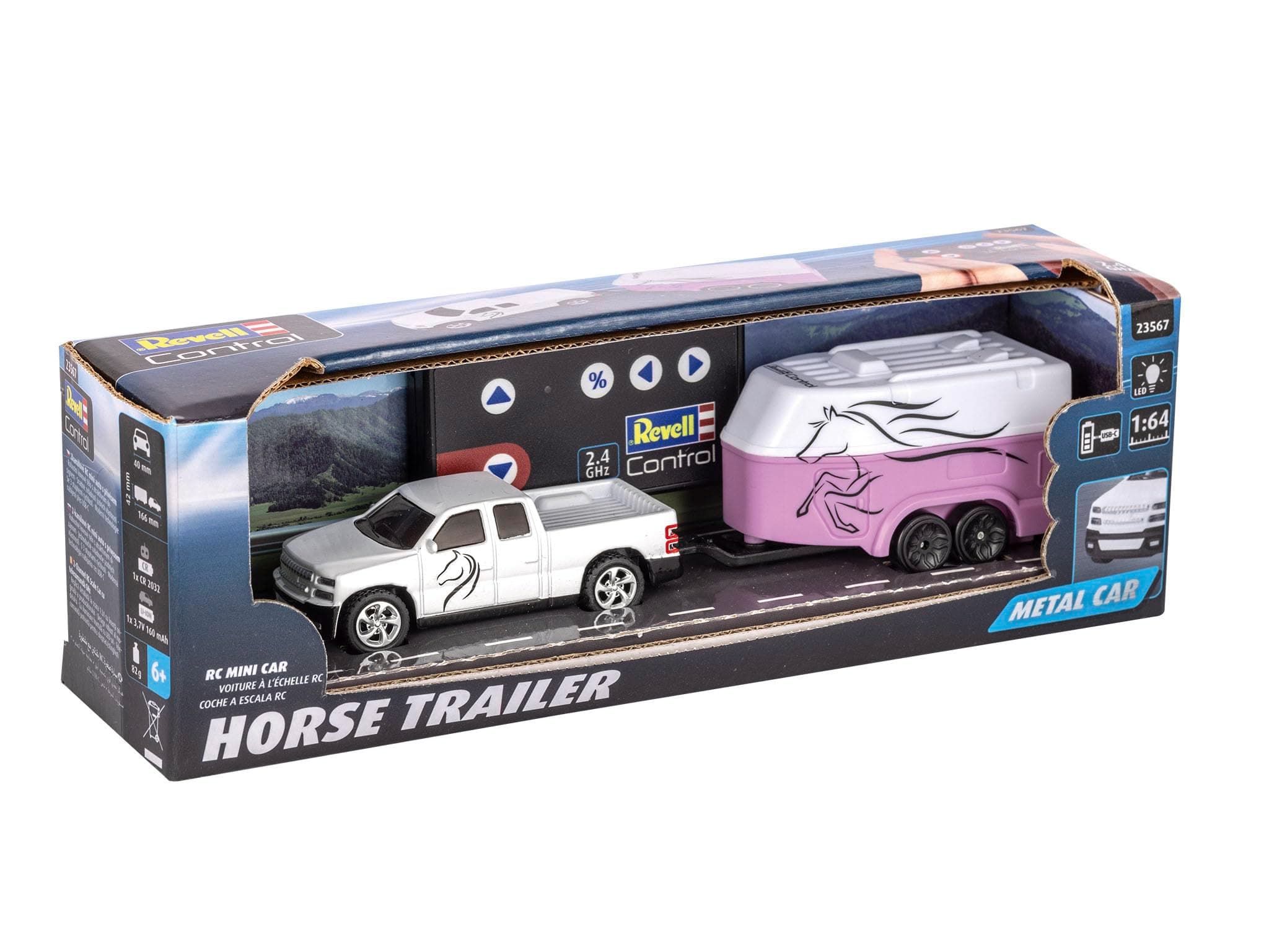 Revell Control I Mini RC Car mit Pferdeanhänger | Maßstab 1:64 | Realistisches Design 🐎🚗