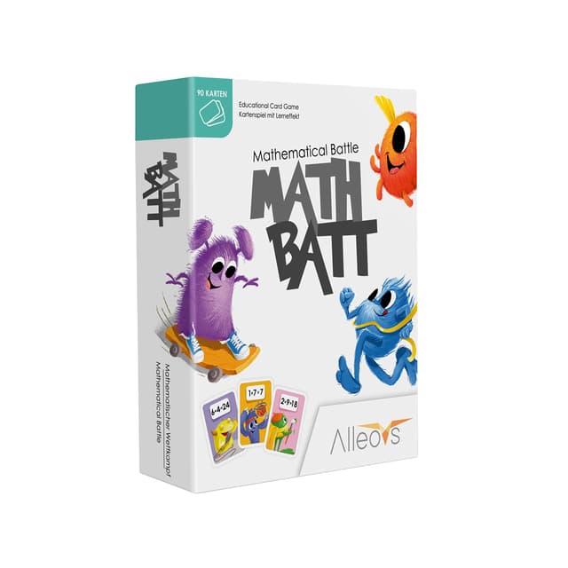 🧮 ALLEOVS® Math-Batt Mathematik - Lernspiel für Kinder ab 7 Jahren 🚀