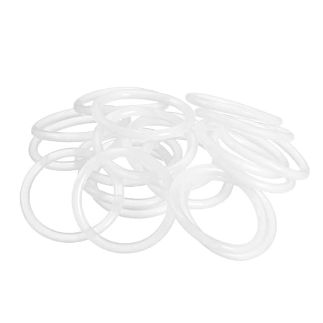 Sourcing Map 20 Stück Silikon O-Ring Versiegelung Dichtungsring 33mm AD 27mm ID 3mm Breite Weiß 🛠️