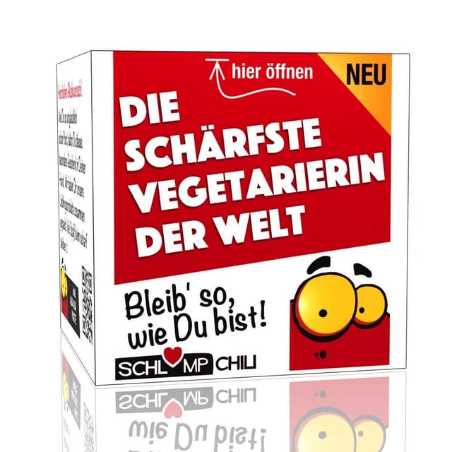 Schlump-Chili⎥Die schärfste Vegetarierin der Welt - Witziges und originelles fleischloses Geschenk 🌶🎉
