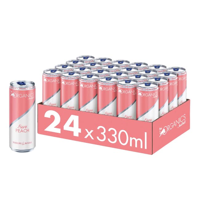 Bio Erfrischungsgetränk: Red Bull Fizzy Peach 330ml - 24er Palette