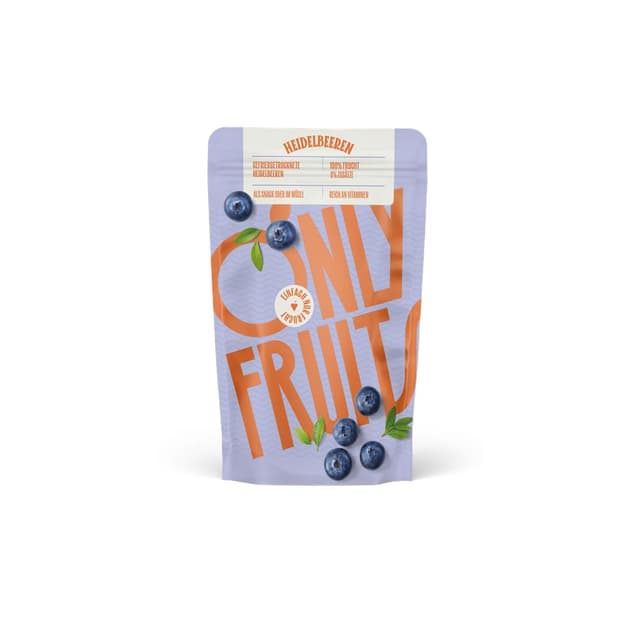 🍇🌟 NUR FRÜCHTE | Heidelbeeren | Trockenobst | Gefriergetrocknet | Ideal als Snack oder im Müsli | 25 Gramm