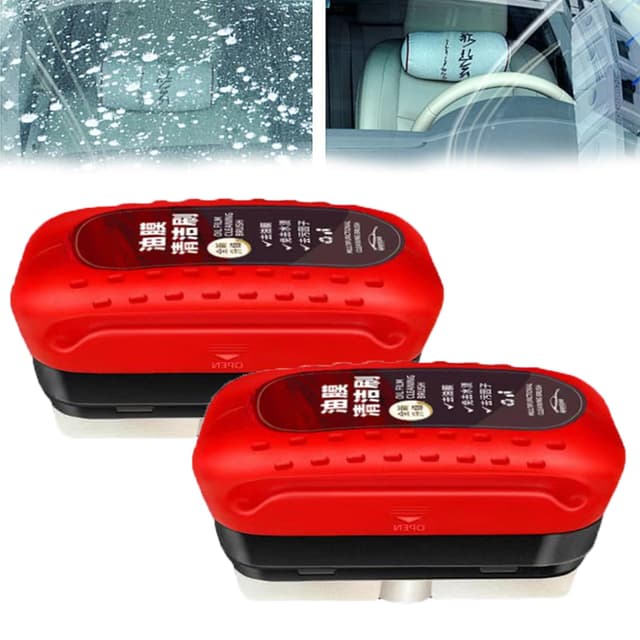 🚗 SHUOHONG 2 Stück Multifunktionale Kfz-ölfilm-Reinigungsbürste 🧼