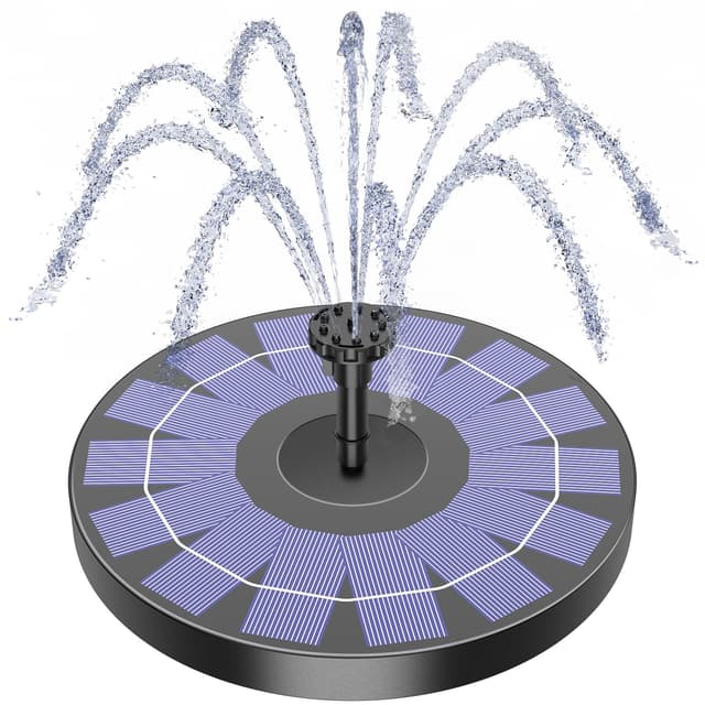 🌞🌿 AISITIN Solar Springbrunnen für Draußen - Solar Teichpumpe mit 6 Effekten
