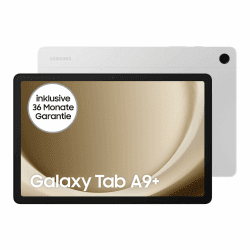 📱 Samsung Galaxy Tab A9+ Wi-Fi Android-Tablet 64 GB Silver 🌟 Inkl. 3 Jahre Herstellergarantie [Exklusiv bei Amazon]