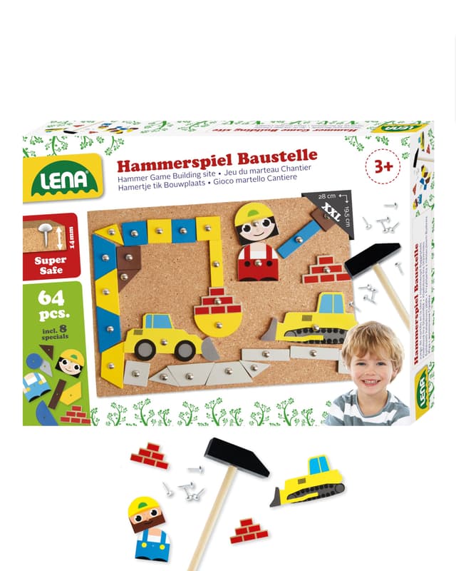 🔨🌈 Lena 65828 Hammerspiel für Kinder ab 3 Jahre 🔨🌈