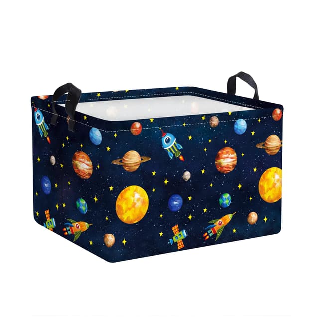 Clastyle Schwarz Kosmischer Planet Aufbewahrungskorb 36x26x23 cm