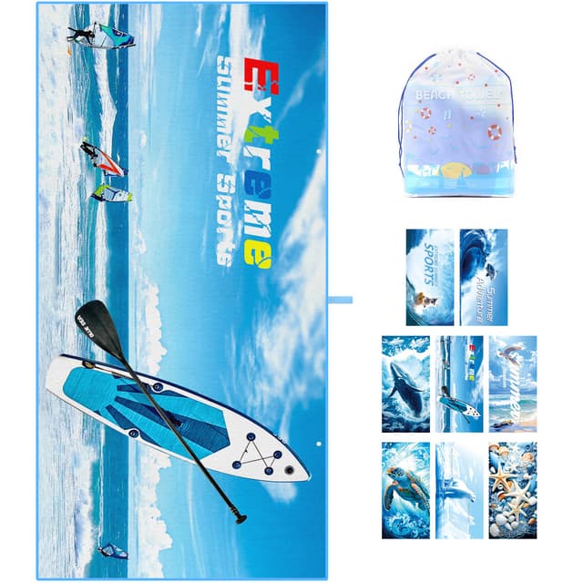 🏖️ ZIOSINM Strandtuch 180 * 90cm Strandhandtuch Mikrofaser Badetuch Groß XXL 🌊