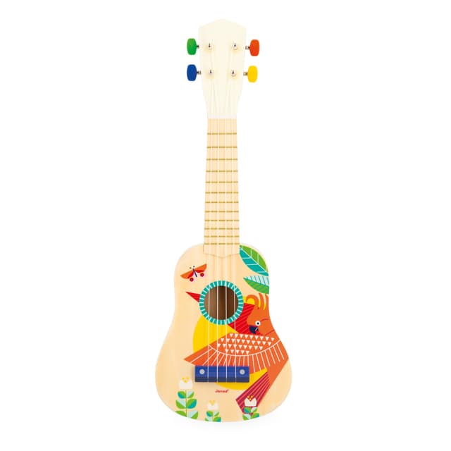 🎶 Janod Gioia Ukulele aus Holz für Kinder - Musikinstrument und Rollenspiel 🎸