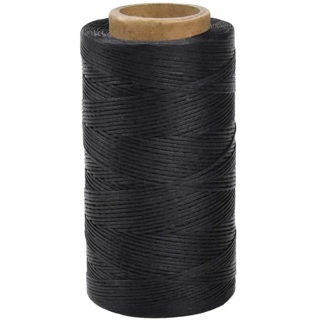 328 Yards Wachs Faden Schwarz, 150D Gewachster Faden 1mm