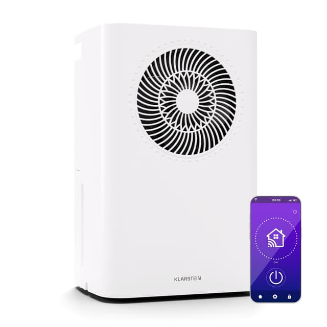 🌬️ Klarstein CircleDry 12L Smart Luftentfeuchter - 24m² - 12L - Weiß 🌬️