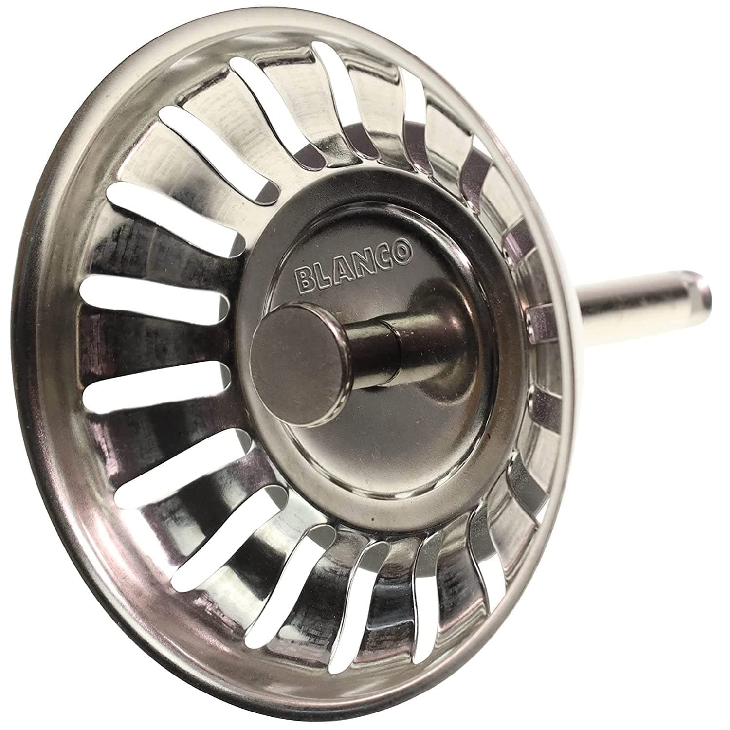Blanco 119146 Siebkörbchen 7,9 cm | 3,5" | mit Zapfen für Exzenter-Bedienung ⭐ | 18 Ablauf-Schlitze 🔄 | Original-Ersatzteil 🔧 | Edelstahl Einfarbig 🌟