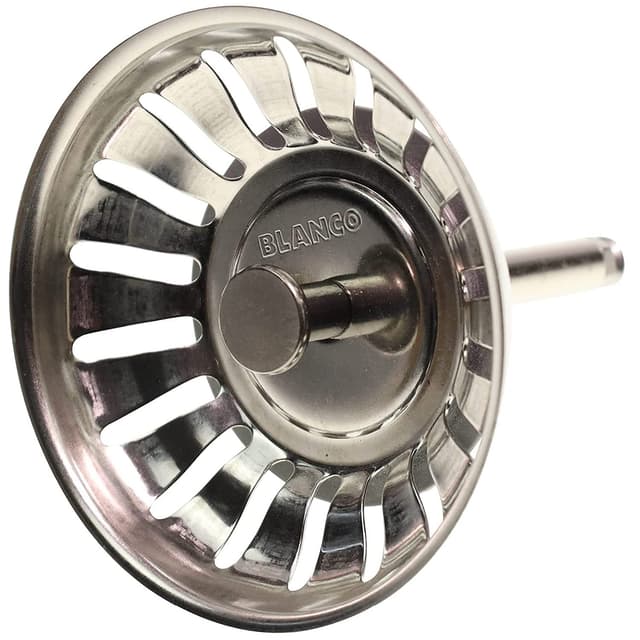 Blanco 119146 Siebkörbchen 7,9 cm | 3,5" | mit Zapfen für Exzenter-Bedienung ⭐ | 18 Ablauf-Schlitze 🔄 | Original-Ersatzteil 🔧 | Edelstahl Einfarbig 🌟