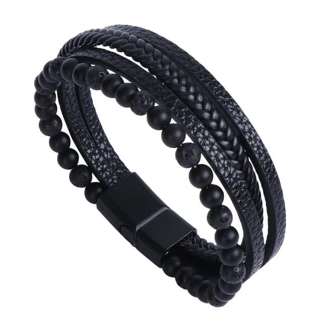 ALXBSONE Leath Lederarmband für Männer 🦁🔗
