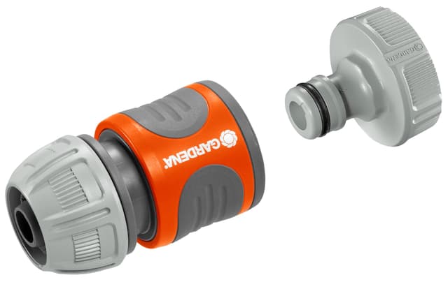 Gardena Pumpen-Anschlusssatz: Schlauchkupplung zum schnellen Anschluss von 13 mm (1/2 Zoll)-Schläuchen an Pumpen mit 33,3 mm (G 1 Zoll)-Außengewinde (1750-20) Klein Pumpen-Anschlusssatz 🌊🌿