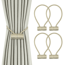 SPDYCESS 4 Stück Vorhang Raffhalter Magnetisch 🌟 Elegantes Design für Zuhause Schlafzimmer Büro