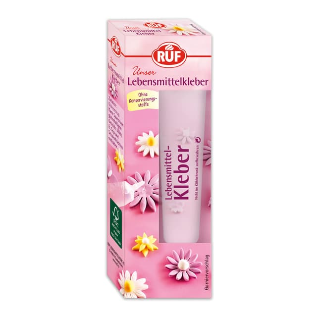 🎂🍰 RUF Lebensmittelkleber, essbarer Glukose-Kleber in der Tube - 23g