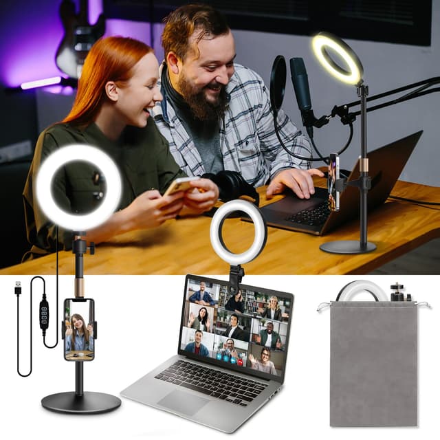 Railee Ringlicht mit Stativ für Videokonferenzen und Streaming 🌟