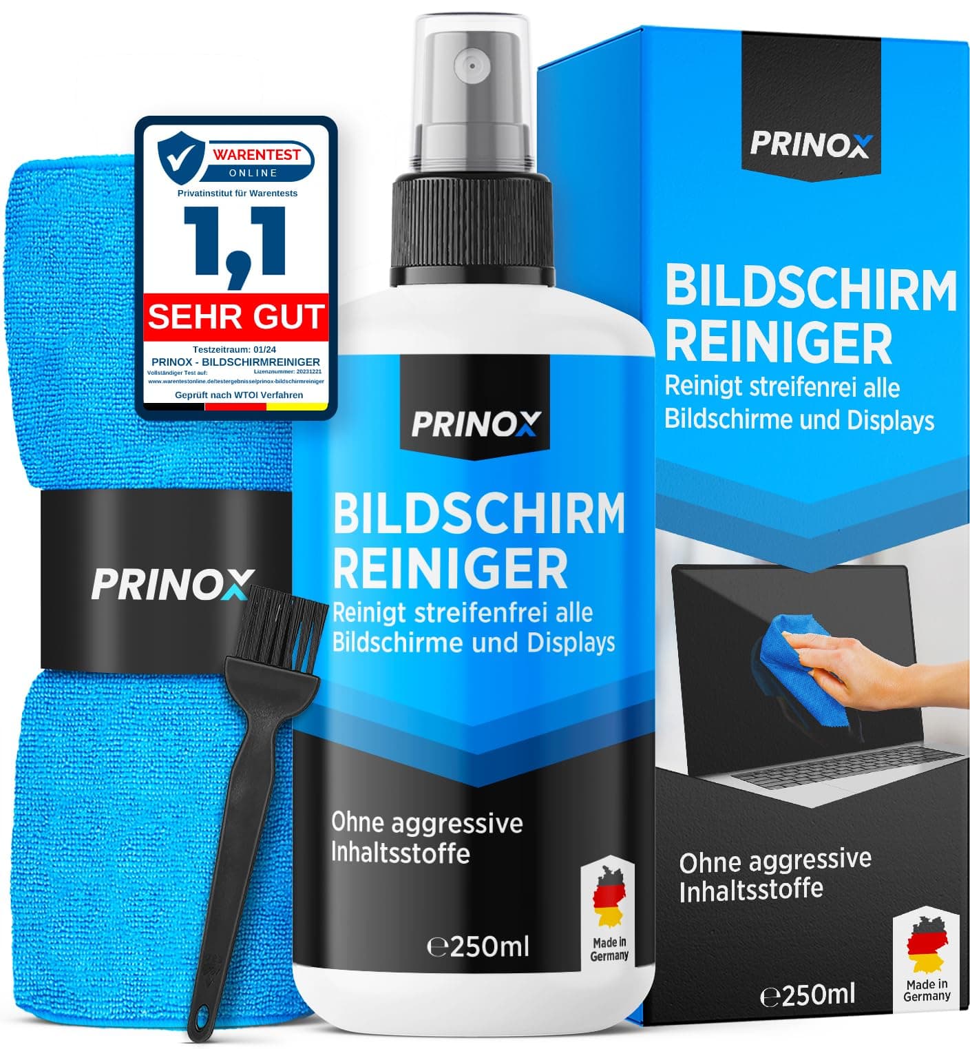 PRINOX Bildschirmreiniger Set 250ml 🧼🖥️