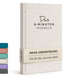 6-Minuten Tagebuch für Erwachsene 2025 (Das Original) 📘🌟 - Achtsamkeitstagebuch, Wissenschaftlich Fundiertes Journal Buch Angebot bei HelloDeals