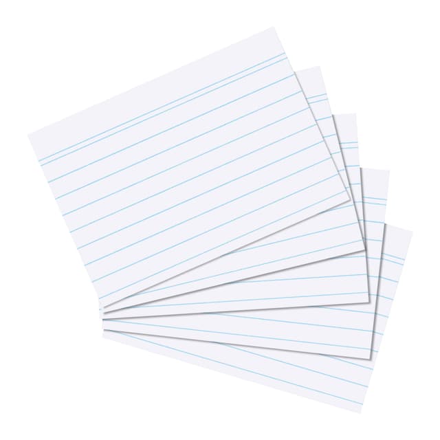 📚 Herlitz Karteikarte A6, liniert, weiß, 100 Stück - Sonderangebot!