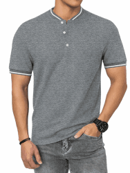HMIYA Herren Poloshirt Baumwolle Kurzarm Sommer Henley 😎👕