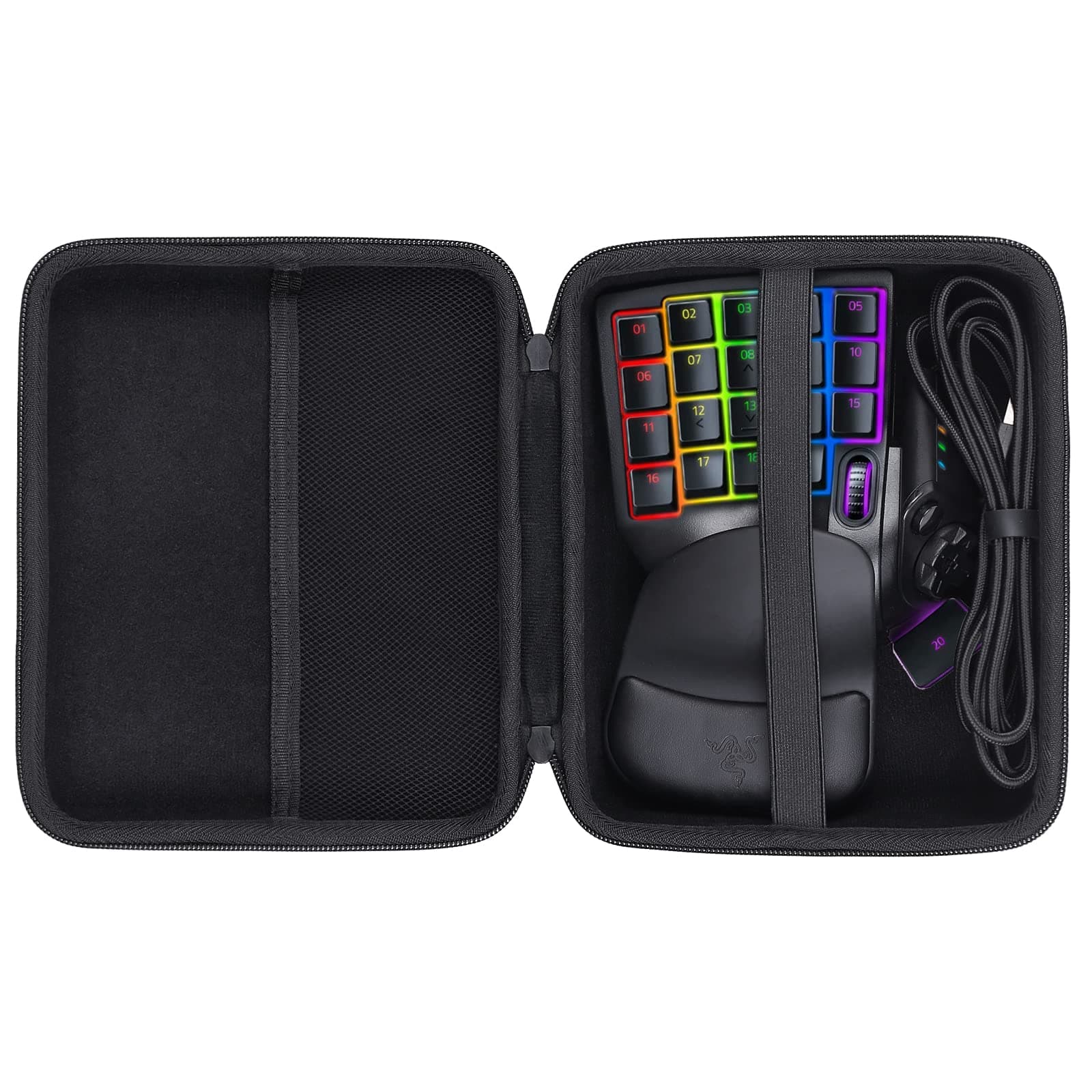🎮 co2CREA Harte Reiseschutzhülle Tasche für Razer Tartarus Pro / V2 Gaming Keypad