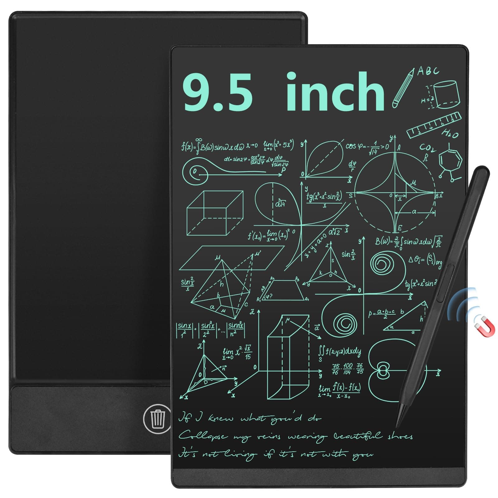 Czemo LCD-Schreibtafel 9.5 Zoll 🌿 Mini LCD-Schreibtafeln für Erwachsene