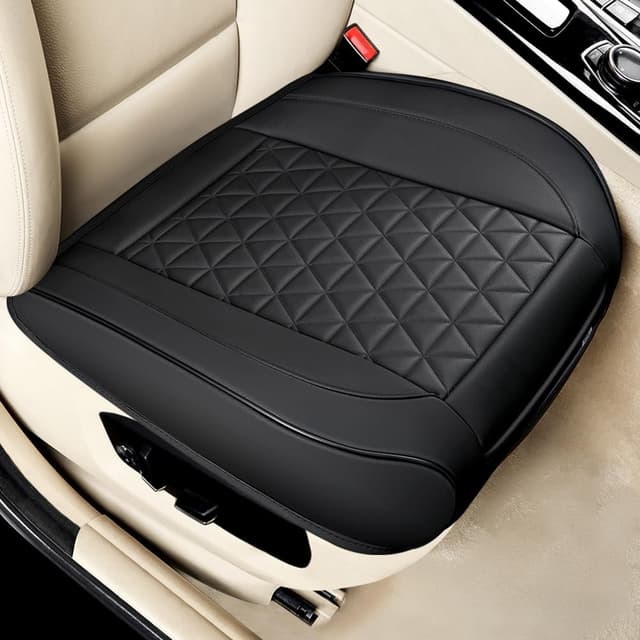 🖤🐾 Black Panther Sitzauflagen Auto PU Leder Autositzbezüge Vordersitz Universal Fit 90% der Autos Sitze 🚗