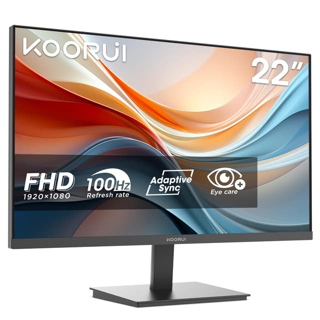 🌟 ANGEBOT: KOORUI E2212F 22 Zoll Monitor, FHD 1920 x 1080 100Hz 🌟