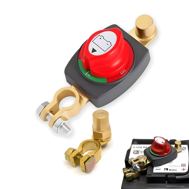 🔋 Batterie Trennschalter 12v mit Erhöhte Batteriepole 🚗⛵