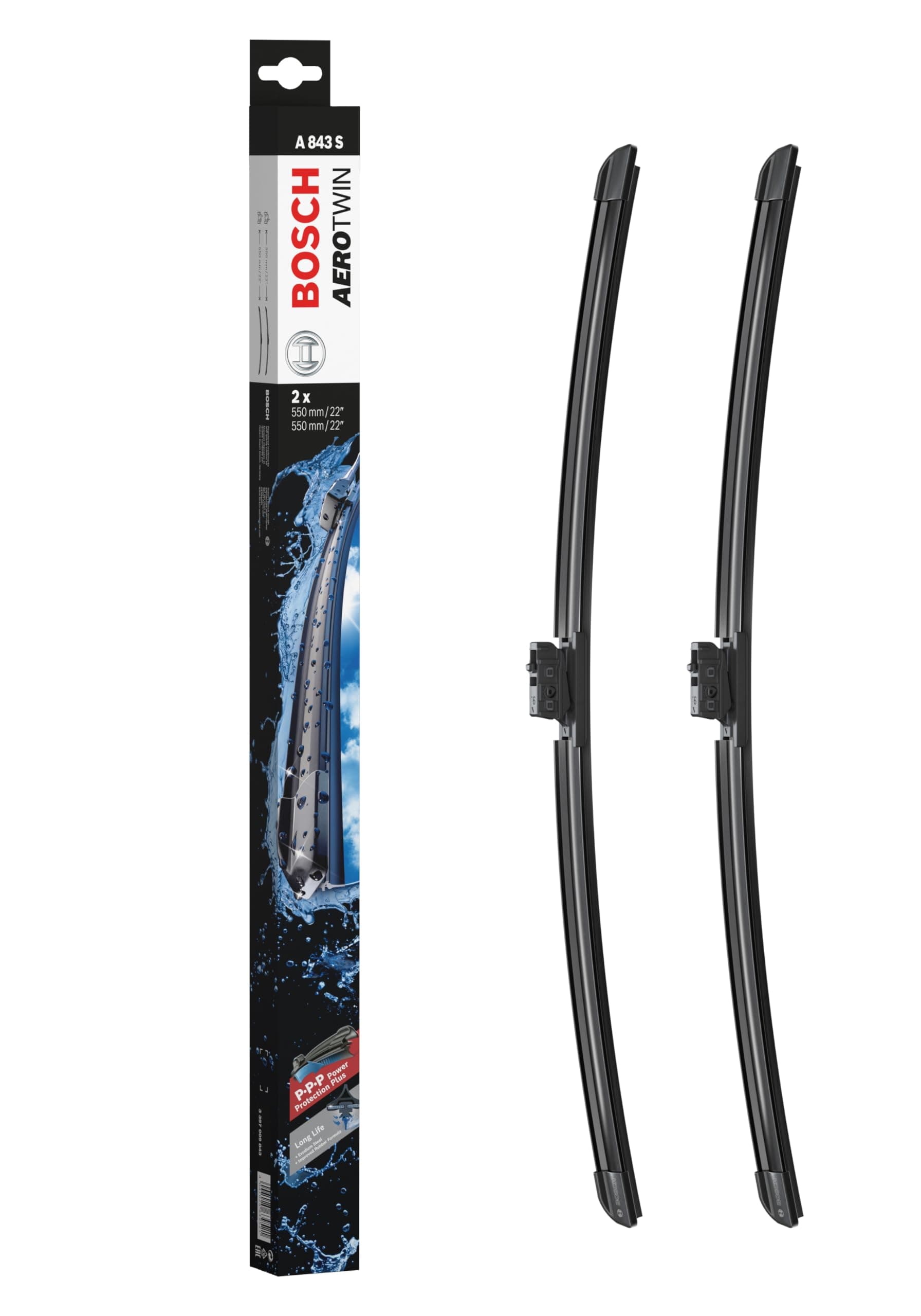 🚗✨ Bosch Scheibenwischer Aerotwin A843S - Set für Frontscheibe