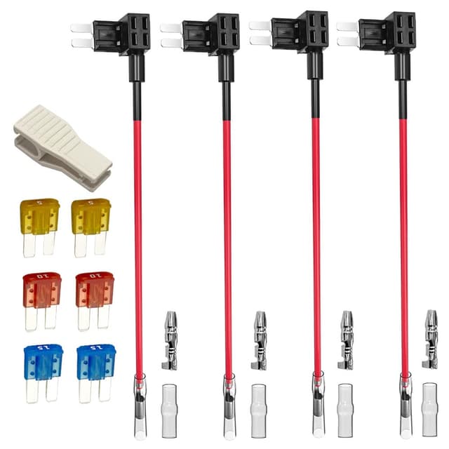 🚗 Gebildet 4pcs 12V 24V Micro 2 Add-a-Circuit Autosicherungen Stromdieb 🛠️