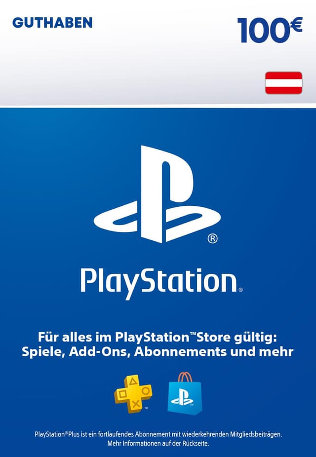 🎮💰 100€ PlayStation Store Guthaben | PSN Österreichisches Konto [Code per Email]