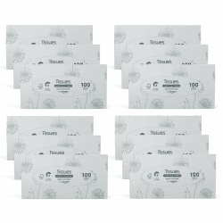 🌟 Tolles Angebot! 4-lagige Papiertaschentücher-Boxen, 1200 Stück, 12 Packungen mit 100 Angebot bei HelloDeals