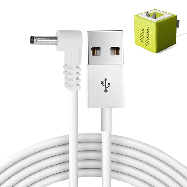 🔋🔌🎶 9V Netzteil Ladekabel Ladegerät für Toniebox - Weiß