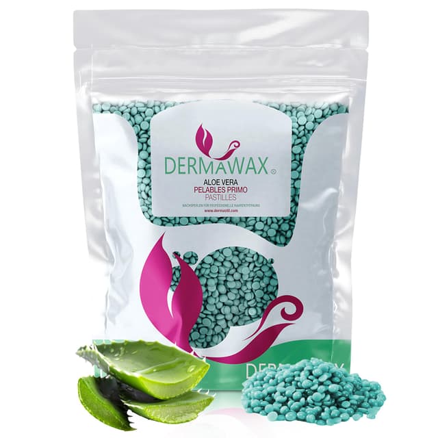 Dermawax 1 kg Heißwachs Wachsperlen Aloe Vera 🌿 Haarentfernung ohne Wachsstreifen