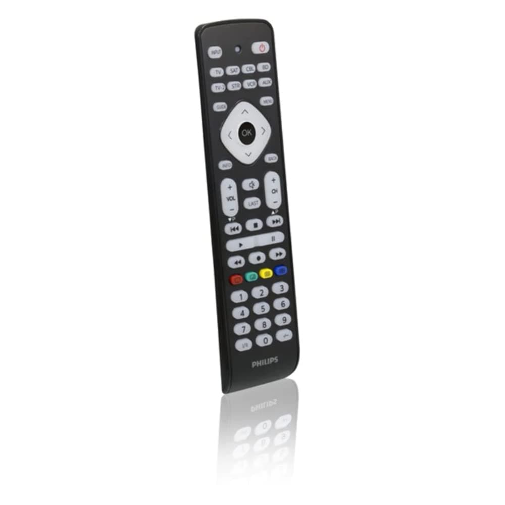 📺🔥 Philips SRP2018/10 – Universal-TV-Fernbedienung, 8-in-1-Controller, Smart-Taste, IR-Codes bis zu 8000 Codes, Schwarz (Generalüberholt) 🚀