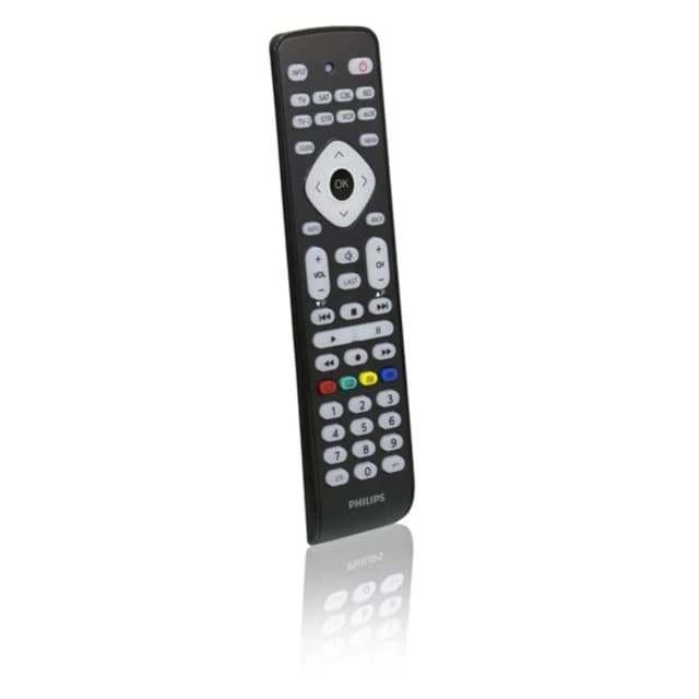 📺🔥 Philips SRP2018/10 – Universal-TV-Fernbedienung, 8-in-1-Controller, Smart-Taste, IR-Codes bis zu 8000 Codes, Schwarz (Generalüberholt) 🚀