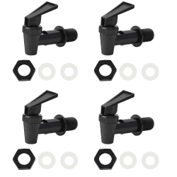 🥤 4 Stück Kunststoff Getränkespender Zapfhahn - Wasserspender Ersatzzapfen 🚰🔧 Angebot bei HelloDeals