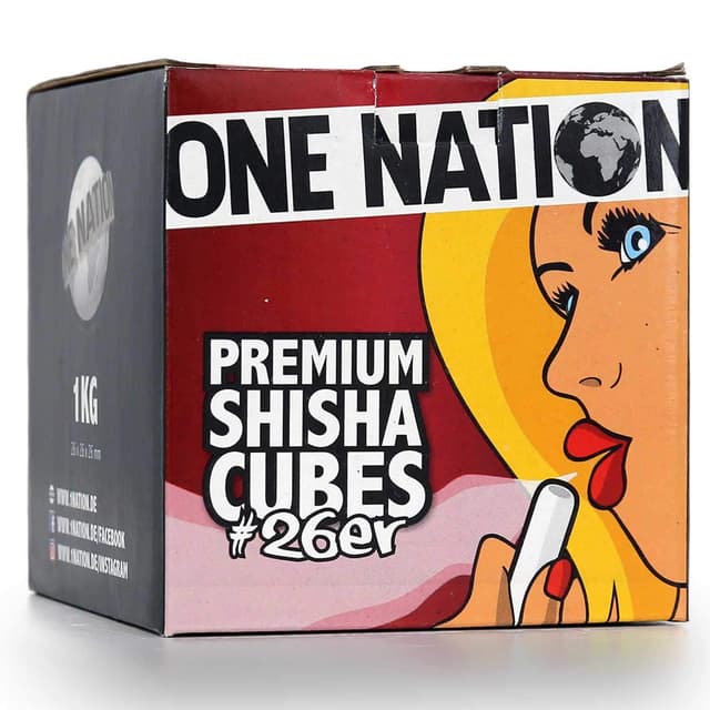 🌴 ONE NATION | 4 KG | Shisha Kohle Naturkohle aus 100% Kokosnuss 🌴